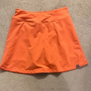 title nine athletic skort outdoors hiking camping athleisure orange skirt shorts